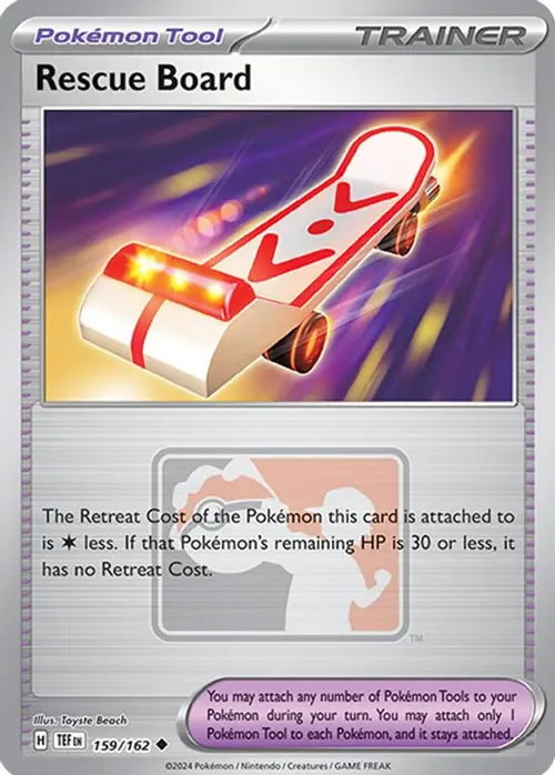 Rescue Board - 159/162 (League Promo) card art