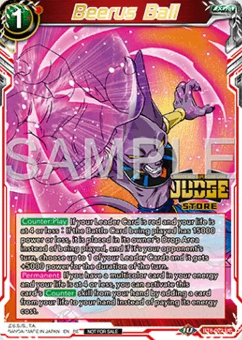 Beerus Ball (Judge Pack Vol.16) (Store) card art