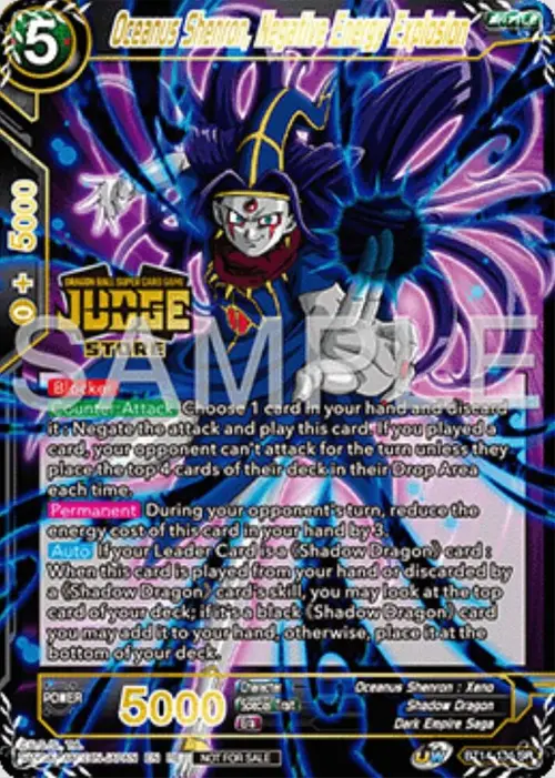 Oceanus Shenron, Negative Energy Explosion (Judge Pack Vol.16) (Store) card art