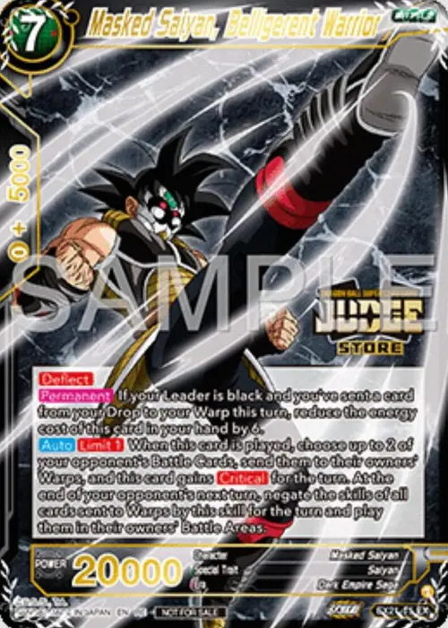 Masked Saiyan, Belligerent Warrior (Judge Pack Vol.16) (Store) card art