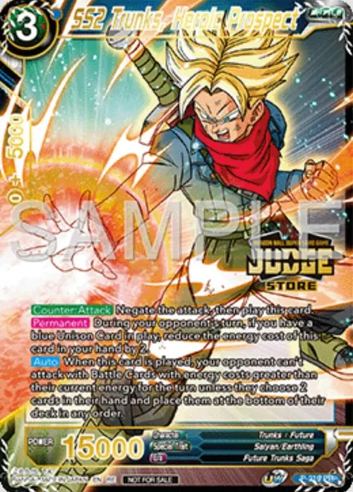 SS2 Trunks, Heroic Prospect (Judge Pack Vol.16) (Store) card art