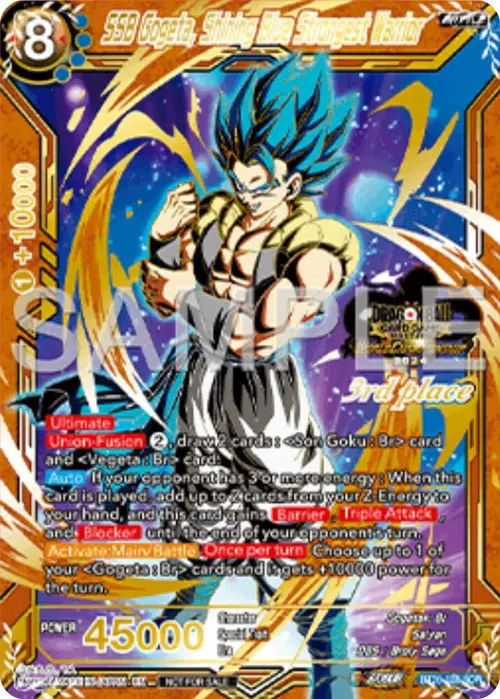 SSB Gogeta, Shining Blue Strongest Warrior (3rd Place) card art
