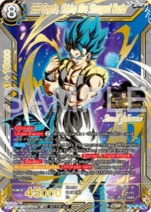 SSB Gogeta, Shining Blue Strongest Warrior (2nd Place) card art