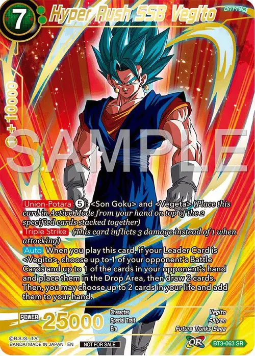 Hyper Rush SSB Vegito (Championship 2024 Finals Pack) (Gold Stamped) card art
