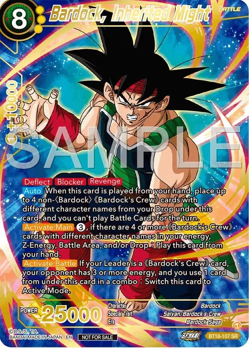 Bardock, Inherited Might (Championship 2024 Finals Pack) (Gold Stamped) card art