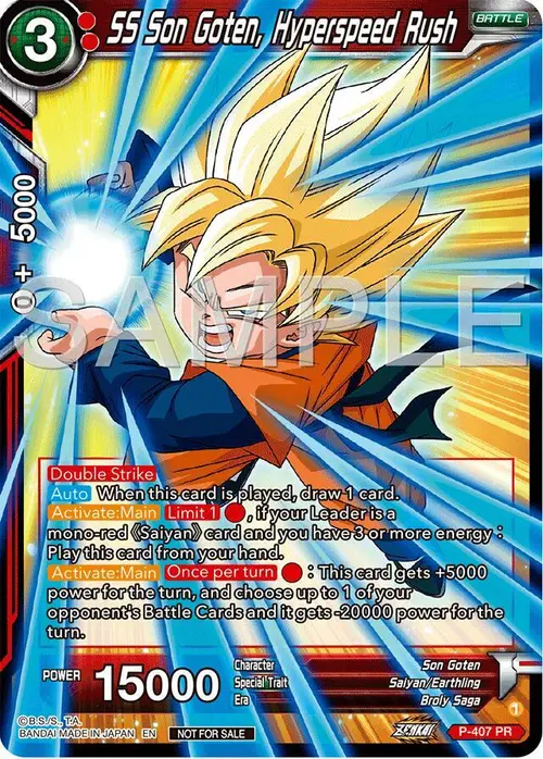 SS Son Goten, Hyperspeed Rush (Championship 2024 Finals Pack) card art