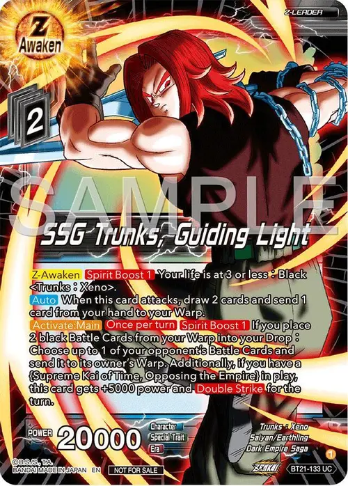 SSG Trunks, Guiding Light (Championship 2024 Finals Zenkai Pack) card art