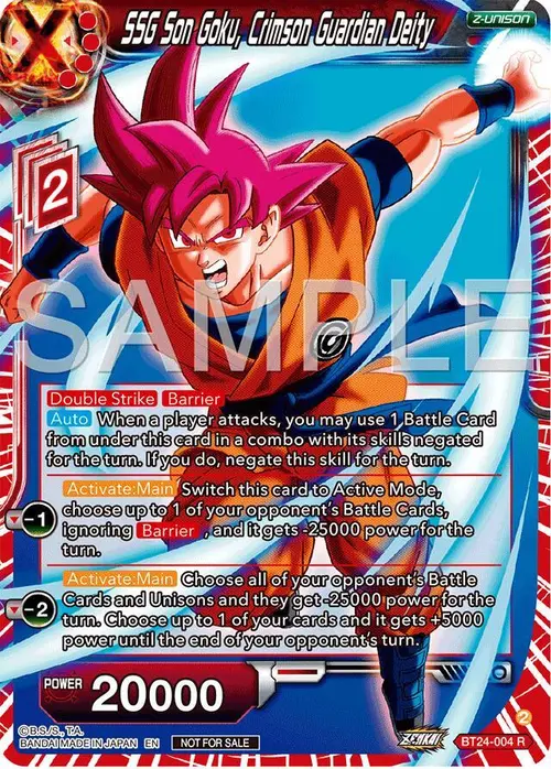SSG Son Goku, Crimson Guardian Deity (Championship 2024 Finals Zenkai Pack) card art
