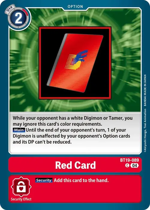 Red Card card art