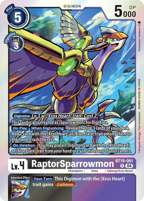 RaptorSparrowmon card art