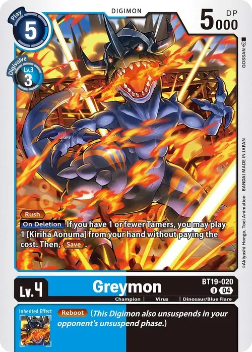 Greymon card art