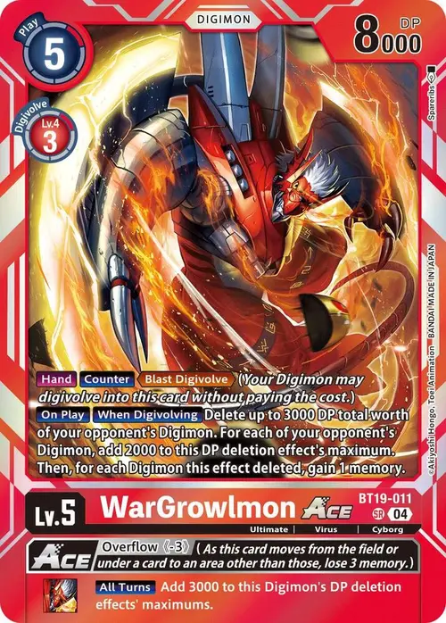 WarGrowlmon ACE card art