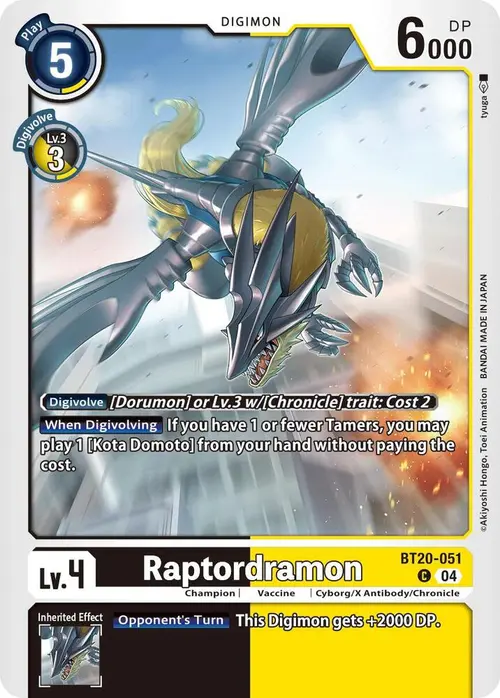 Raptordramon card art