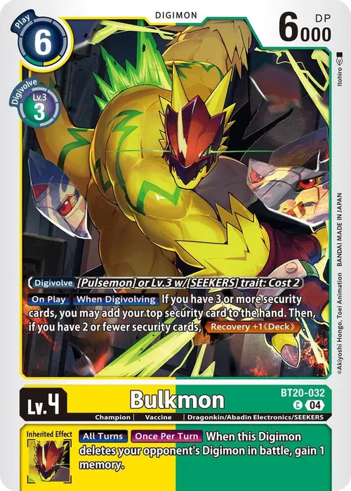 Bulkmon card art