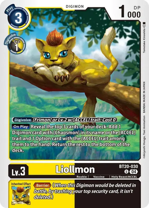 Liollmon - BT20-030 card art