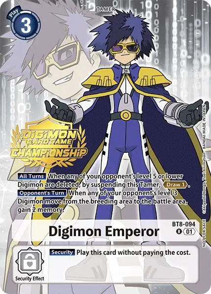 Digimon Emperor (Championship 2024 Gold Stamp Card Set) card art
