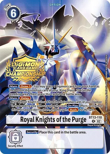Royal Knights of the Purge (Championship 2024 Gold Stamp Card Set) card art