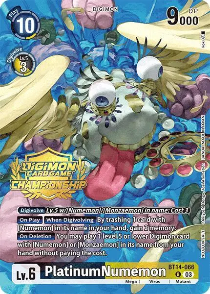 PlatinumNumemon (Championship 2024 Gold Stamp Card Set) card art