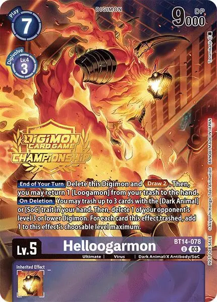 Helloogarmon (Championship 2024 Tamers Pack) card art