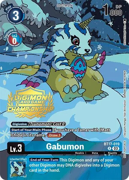 Gabumon (Championship 2024 Tamers Pack) card art