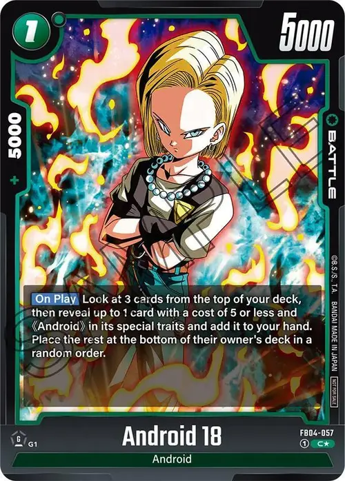 Android 18 (Tournament Pack 05) card art
