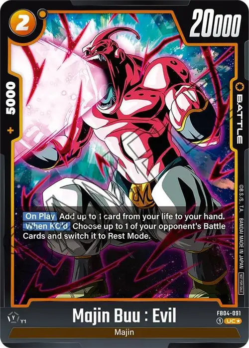Majin Buu : Evil (Tournament Pack 05) card art