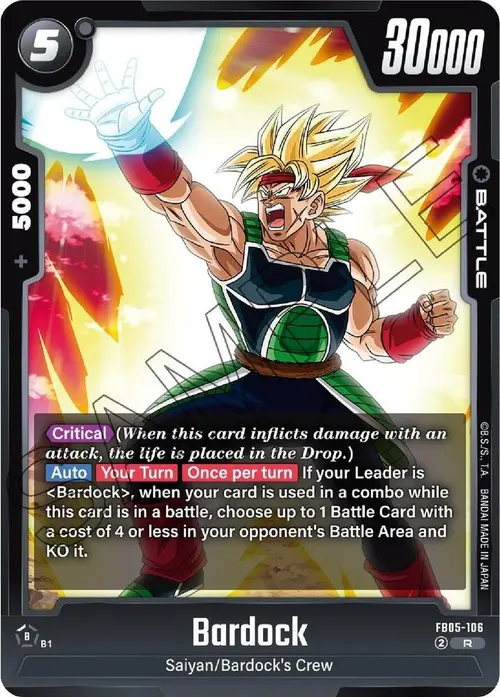 Bardock card art