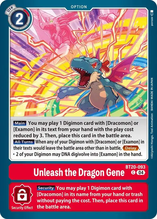 Unleash the Dragon Gene card art