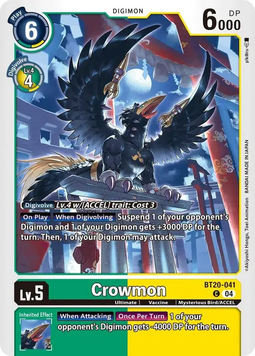 Crowmon card art
