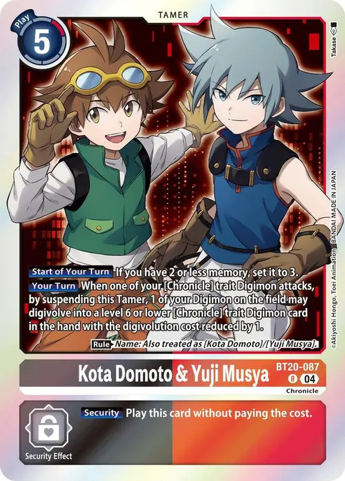 Kota Domoto & Yuji Musya card art