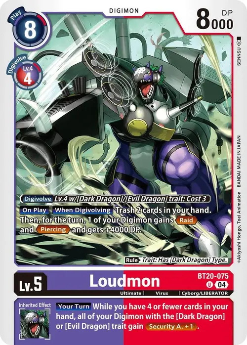Loudmon card art