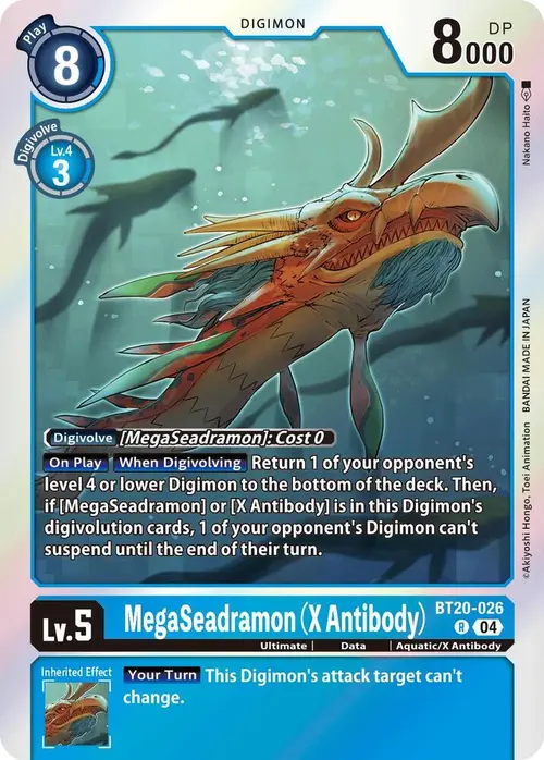 MegaSeadramon (X Antibody) card art