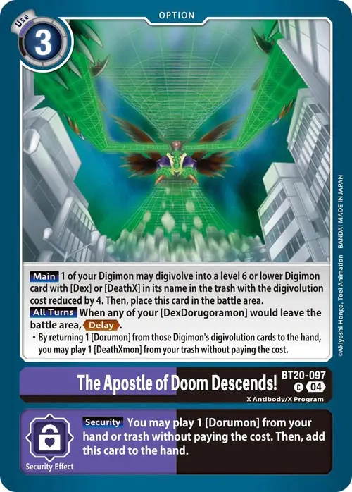 The Apostle of Doom Descends! card art
