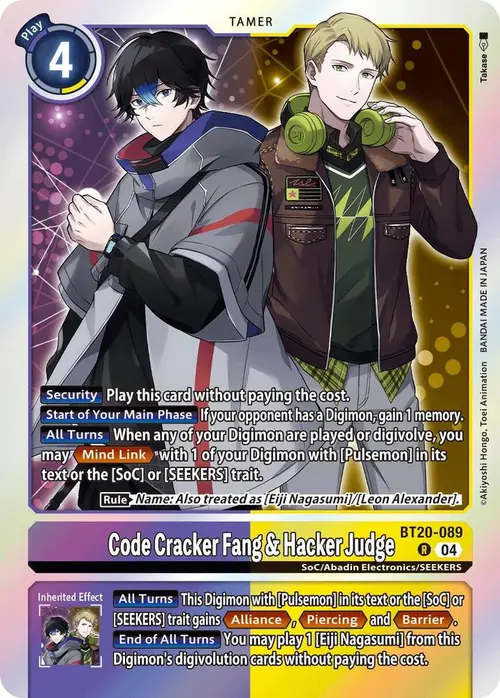 Code Cracker Fang & Hacker Judge card art