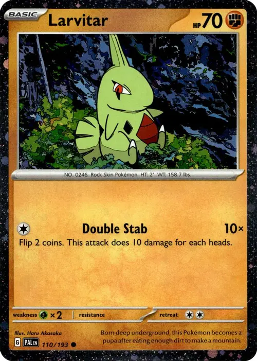 Larvitar - 110/193 (Cosmo Foil) card art