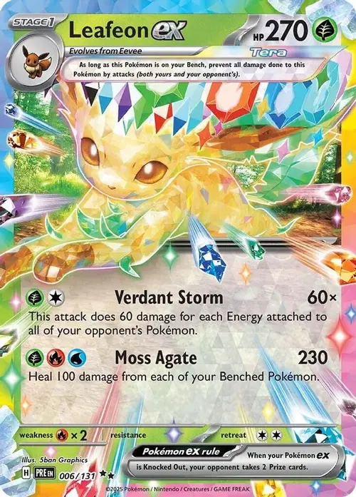 Leafeon ex - 006/131 card art