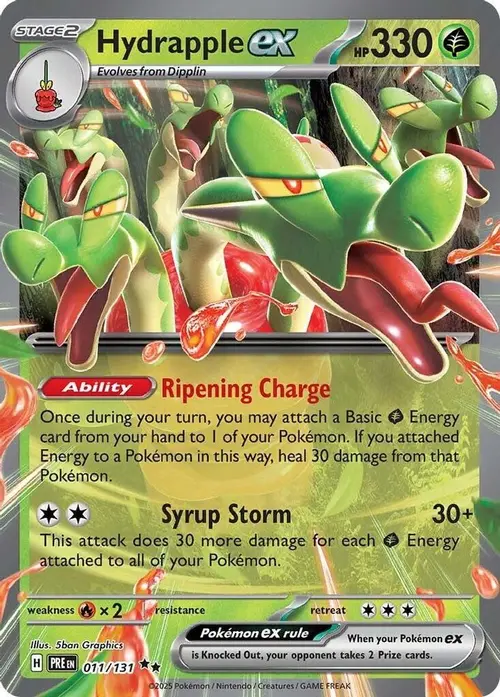 Hydrapple ex card art