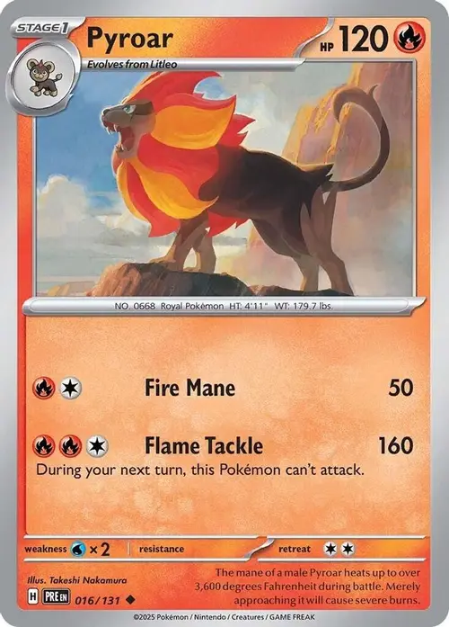 Pyroar card art