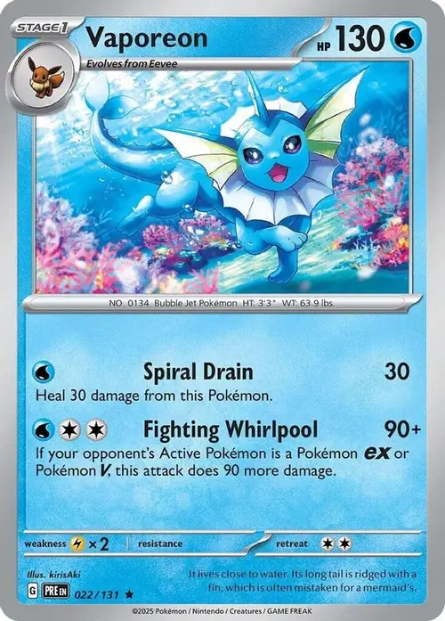 Vaporeon card art