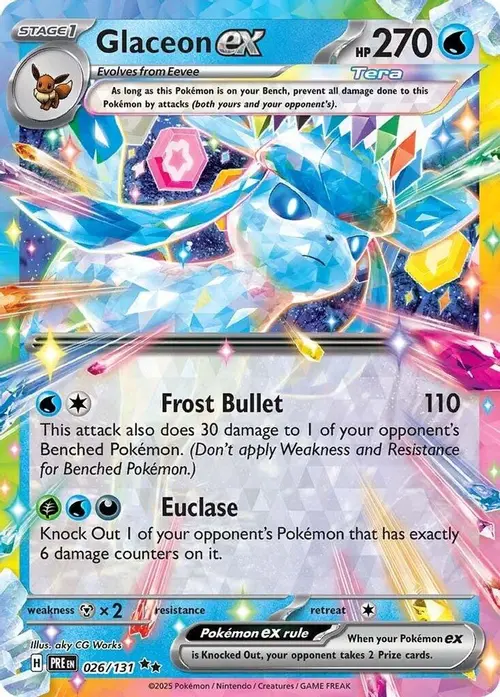 Glaceon ex - 026/131 card art
