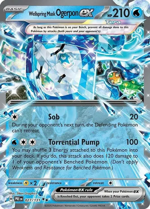 Wellspring Mask Ogerpon ex - 027/131 card art