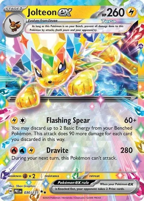 Jolteon ex - 030/131 card art