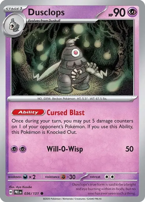 Dusclops card art