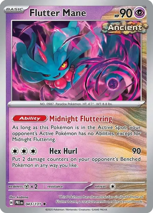Flutter Mane card art