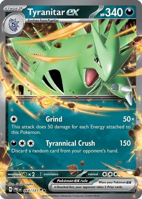 Tyranitar ex card art