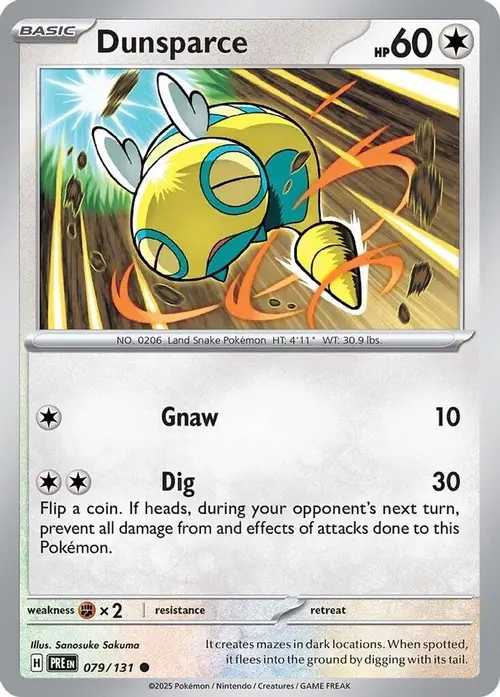 Dunsparce card art