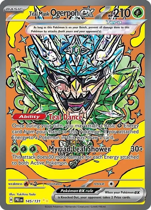 Teal Mask Ogerpon ex - 145/131 card art