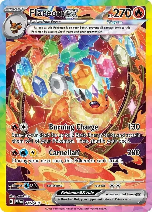 Flareon ex - 146/131 card art