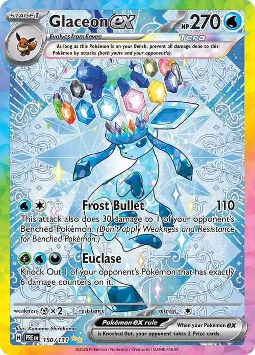 Glaceon ex - 150/131 card art