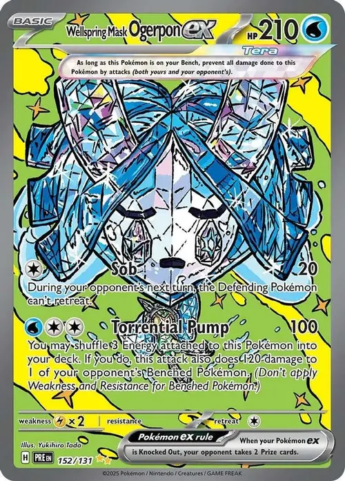 Wellspring Mask Ogerpon ex - 152/131 card art